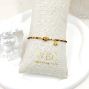 Elastische bruine armband