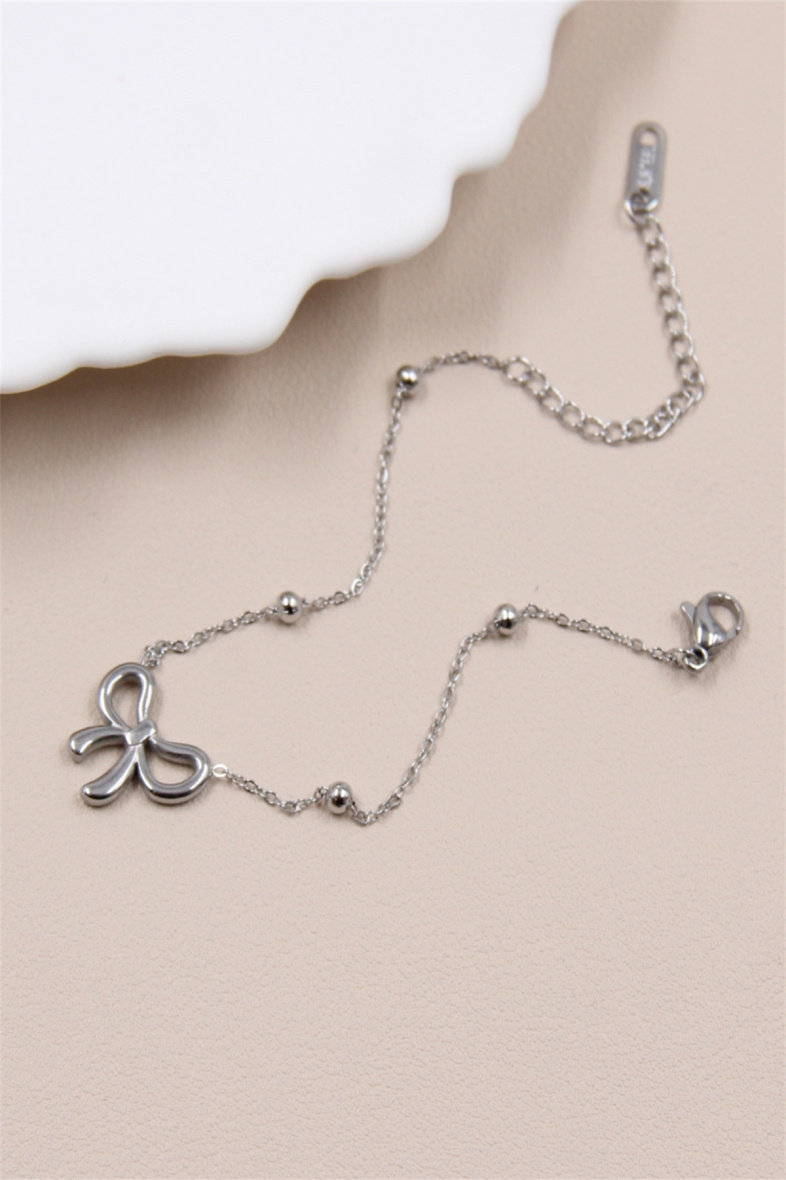 Strikarmband - zilver