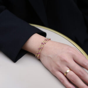 Elastische paarse armbanden