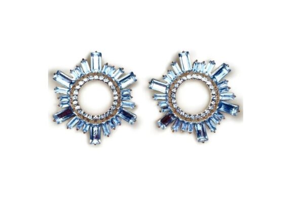 Zilveren statement oorbellen