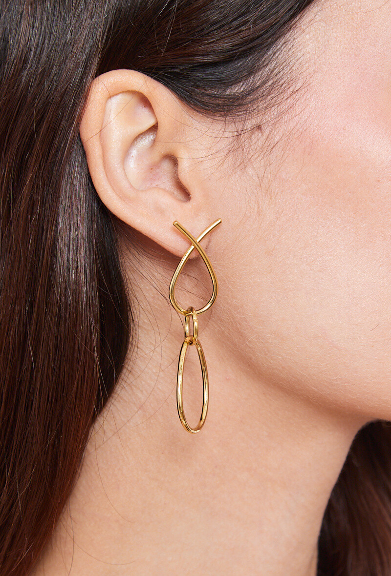 Oorbellen met een twist