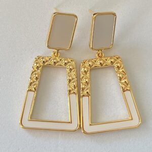 Rechthoekige statement oorbellen